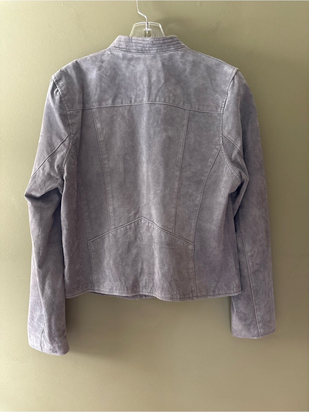 NWOT BLANKNYC Grey Suede Moto Jacket Size M - Picture 3 of 11